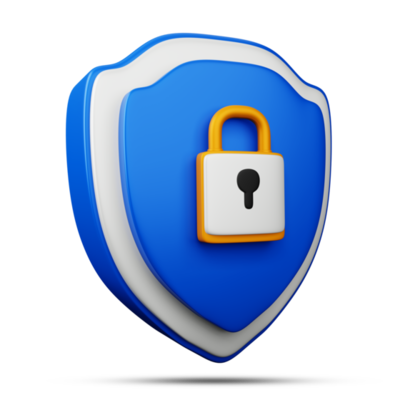 protection icon security icon 3d rendering png